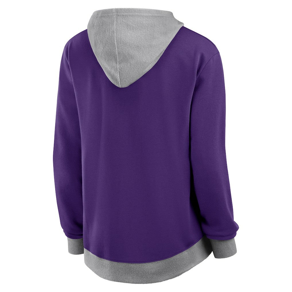 Logo Athletic Women's Hit It French Terry Full-Zip Hoodie - Minnesota Vikings