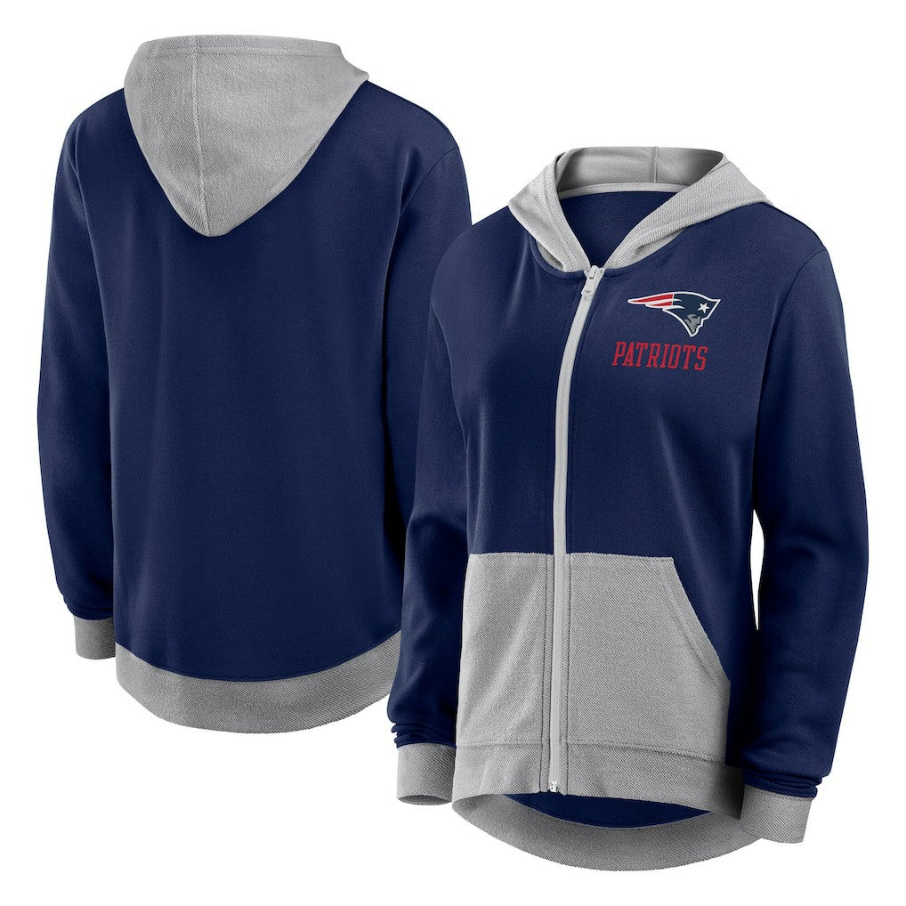 Logo Athletic Women's Hit It French Terry Full-Zip Hoodie - New England Patriots