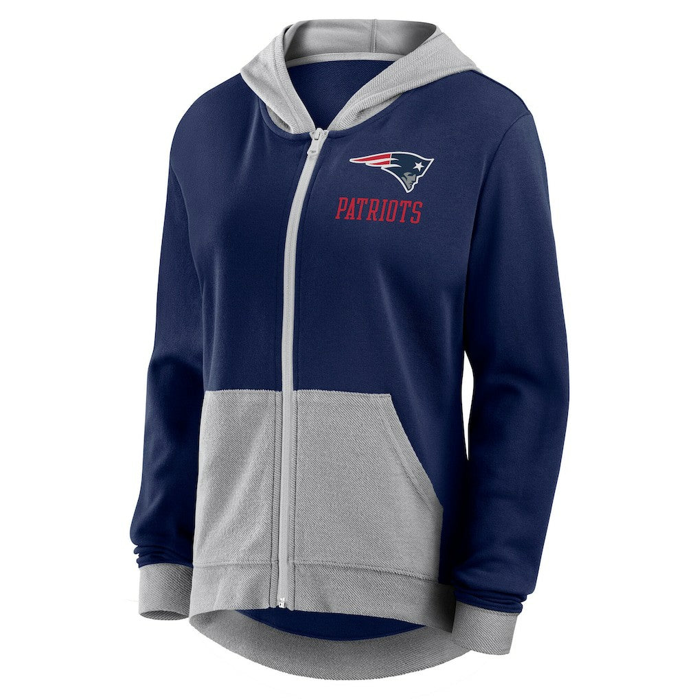 Logo Athletic Women's Hit It French Terry Full-Zip Hoodie - New England Patriots