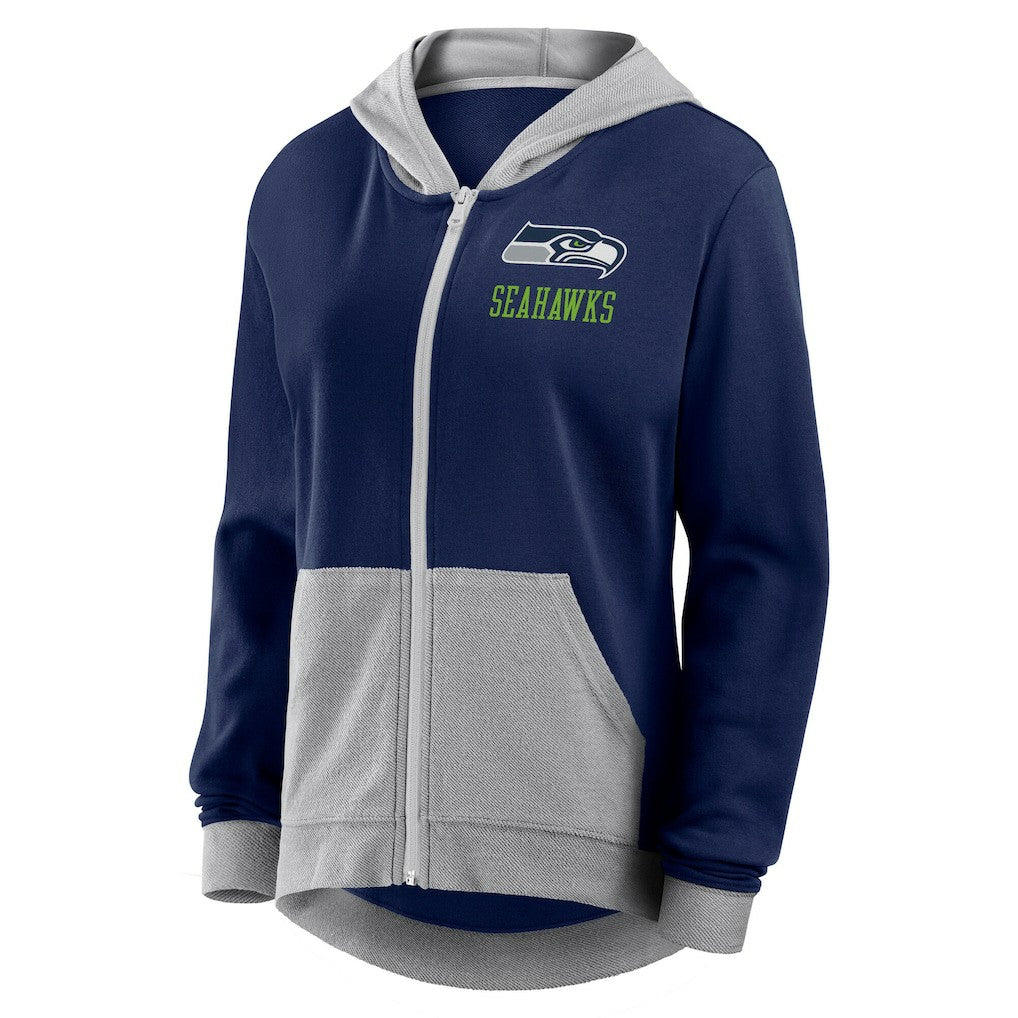 Logo Athletic Women's Hit It French Terry Full-Zip Hoodie - Seattle Seahawks