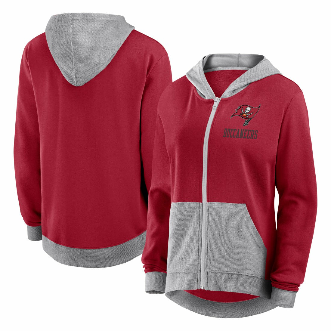 Logo Athletic Women's Hit It French Terry Full-Zip Hoodie - Tampa Bay Buccaneers