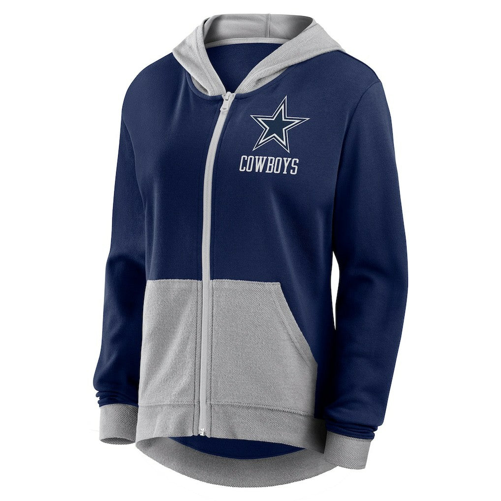 Logo Athletic Women's Hit It French Terry Full-Zip Hoodie - Dallas Cowboys