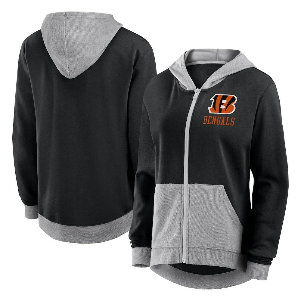 Logo Athletic Women's Hit It French Terry Full-Zip Hoodie - Cincinnati Bengals
