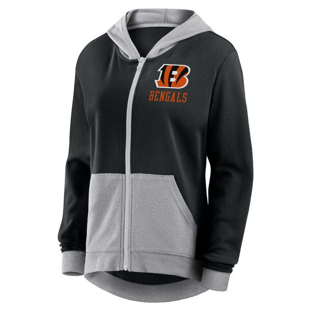 Logo Athletic Women's Hit It French Terry Full-Zip Hoodie - Cincinnati Bengals