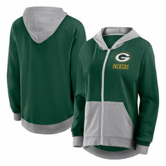 Logo Athletic Women's Hit It French Terry Full-Zip Hoodie - Green Bay Packers