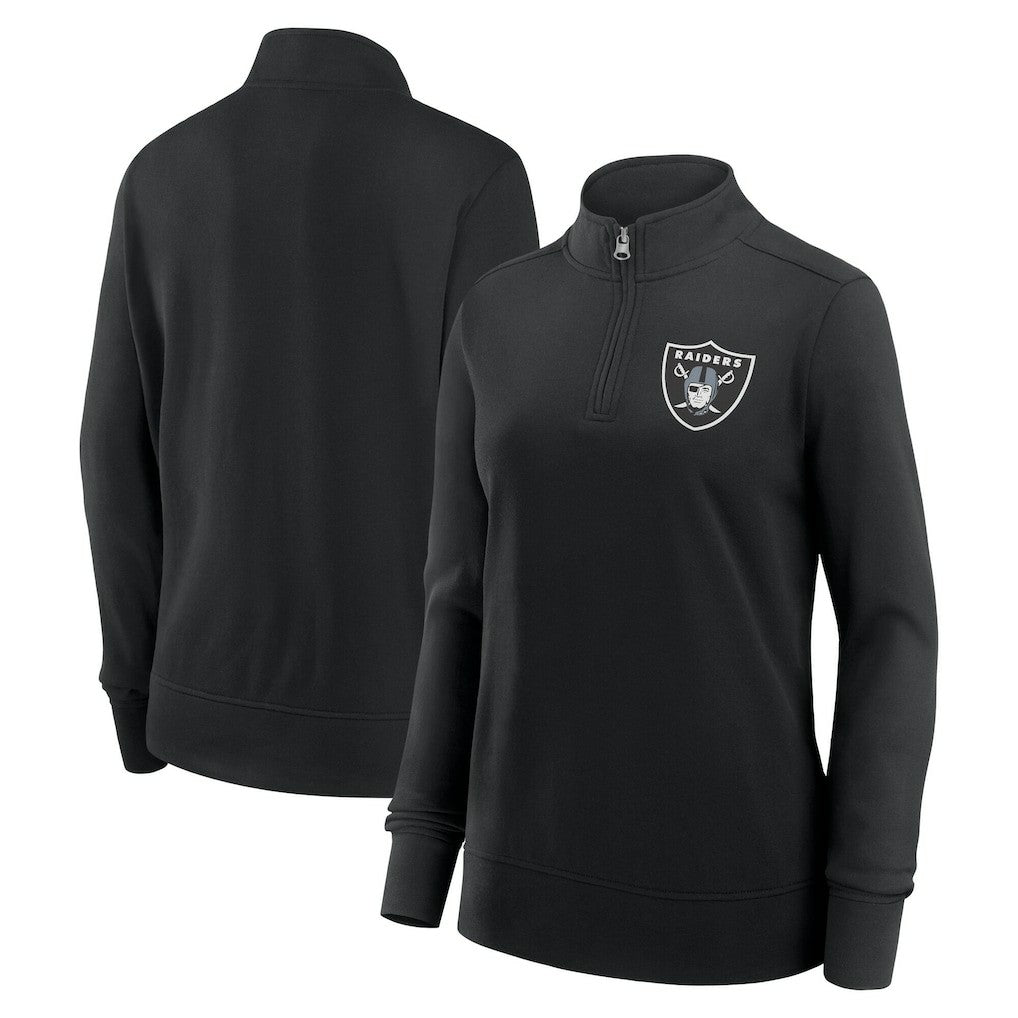 Logo Athletic Women's Velocity Quarter-Zip Jacket - Las Vegas Raiders