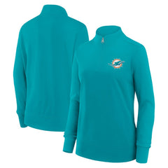 Logo Athletic Women's Velocity Quarter-Zip Jacket - Miami Dolphins