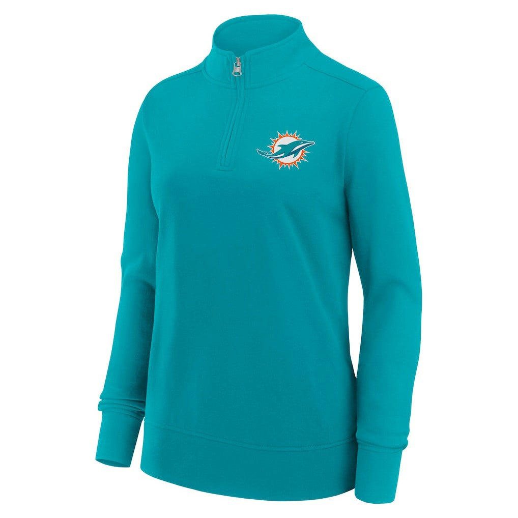 Logo Athletic Women's Velocity Quarter-Zip Jacket - Miami Dolphins
