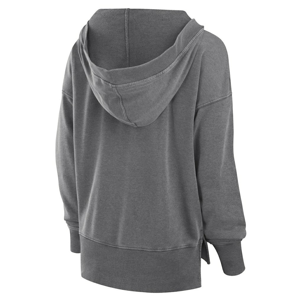 Women's Initiative Snow Wash French Terry V-Neck Pullover Hoodie - Baltimore Ravens
