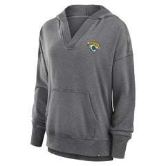 Women's Initiative Snow Wash French Terry V-Neck Pullover Hoodie - Jacksonville Jaguars