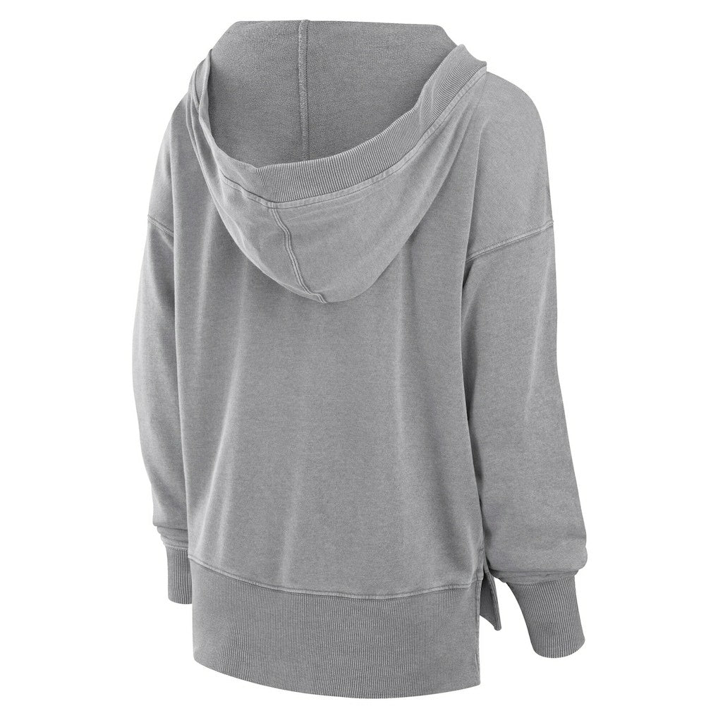Women's Initiative Snow Wash French Terry V-Neck Pullover Hoodie - Cleveland Browns