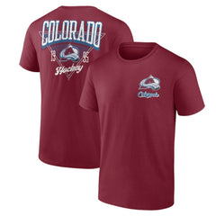 NHL Burgundy Colorado Avalanche Logo Athletic Never Over T-Shirt
