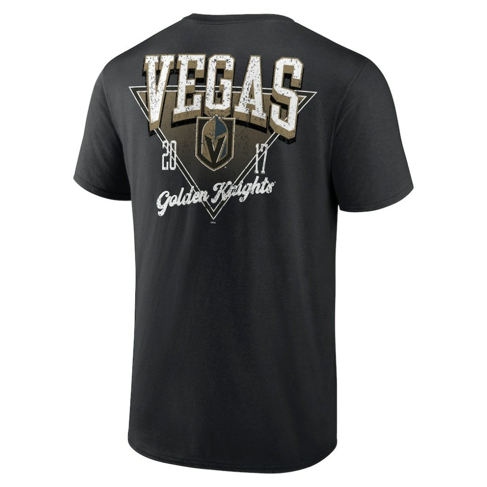 NHL Black Vegas Golden Knights Logo Athletic Never Over T-Shirt