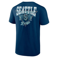 NHL Navy Seattle Kraken Logo Athletic Never Over T-Shirt
