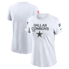 Women's 2024 Salute To Service Legend Performance T-Shirt - Dallas Cowboys