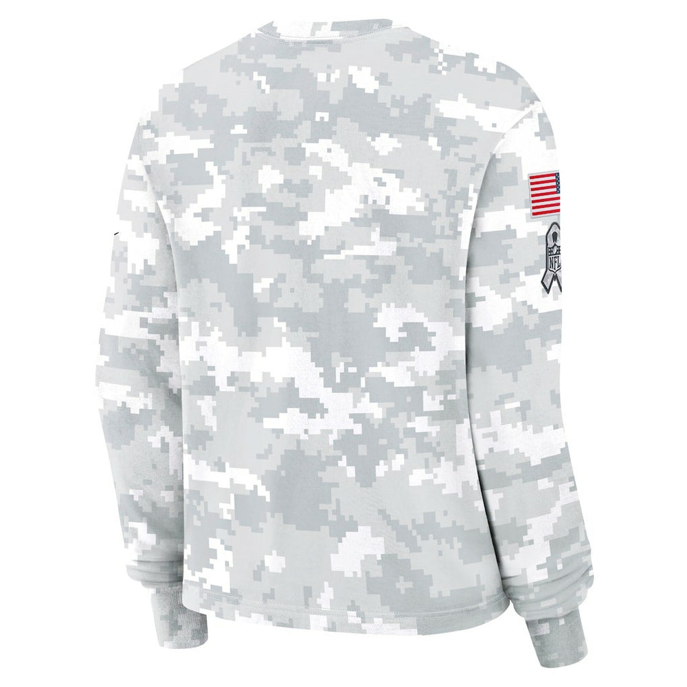 Women's 2024 Salute To Service Dri-FIT Long Sleeve T-Shirt - Cleveland Browns