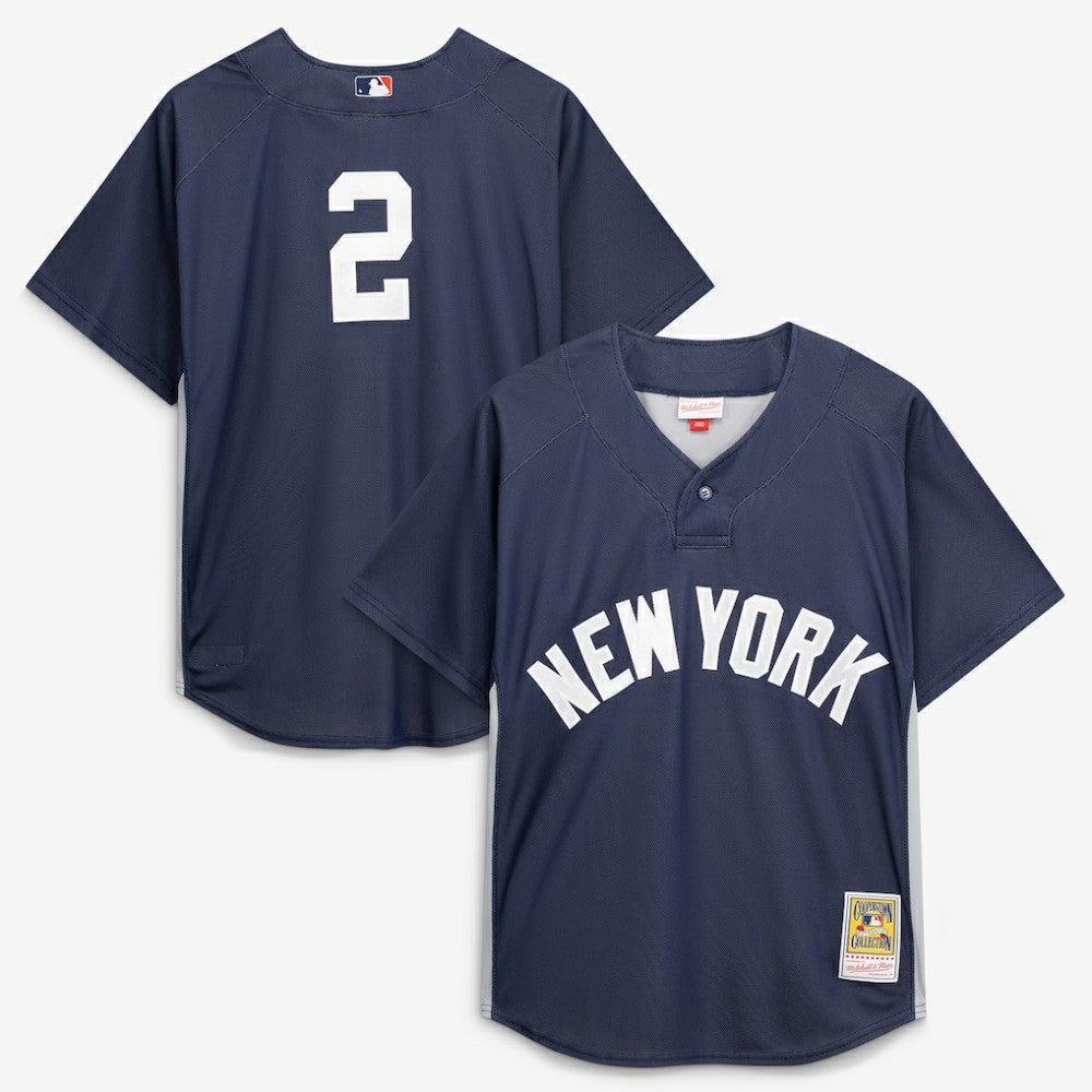 MLB Derek Jeter New York Yankees Mitchell & Ness Authentic Batting Practice Jersey