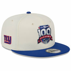 100th Season Two-Tone 9FIFTY Snapback Hat - New York Giants