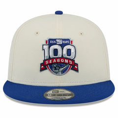 100th Season Two-Tone 9FIFTY Snapback Hat - New York Giants