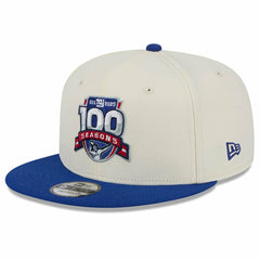 100th Season Two-Tone 9FIFTY Snapback Hat - New York Giants