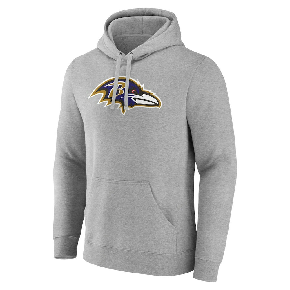 Lamar Jackson  Icon Player Name & Number Pullover Hoodie - Baltimore Ravens