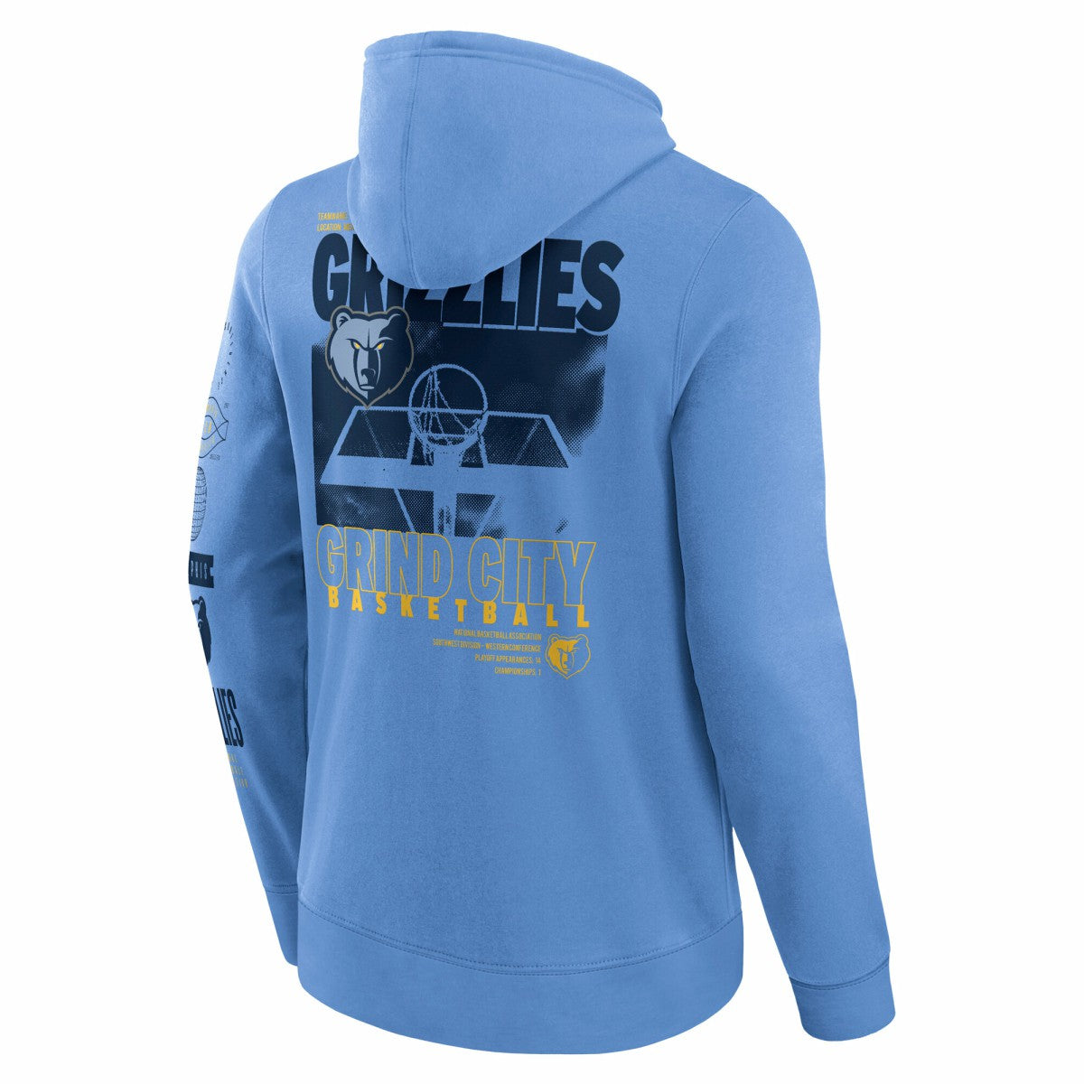 NBA Memphis Grizzlies Game Time Crossover Pullover Hoodie