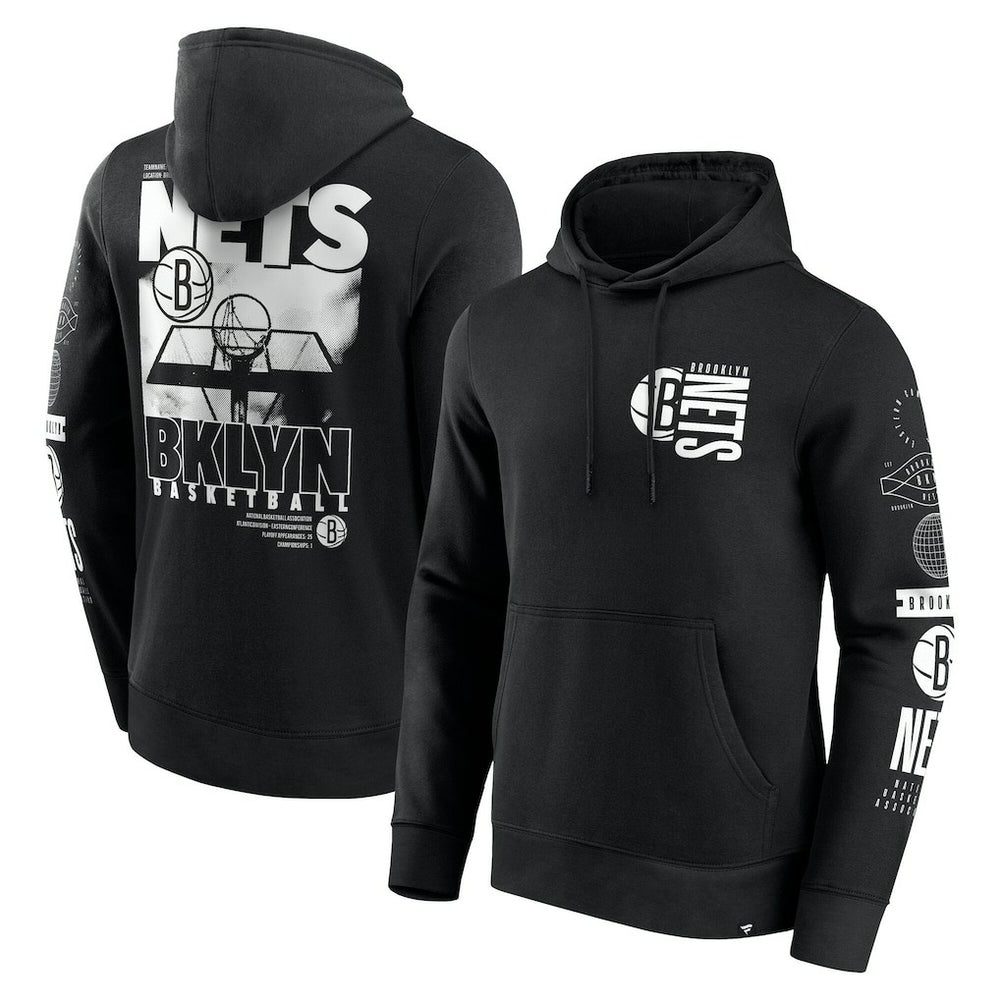 NBA Brooklyn Nets Game Time Crossover Pullover Hoodie