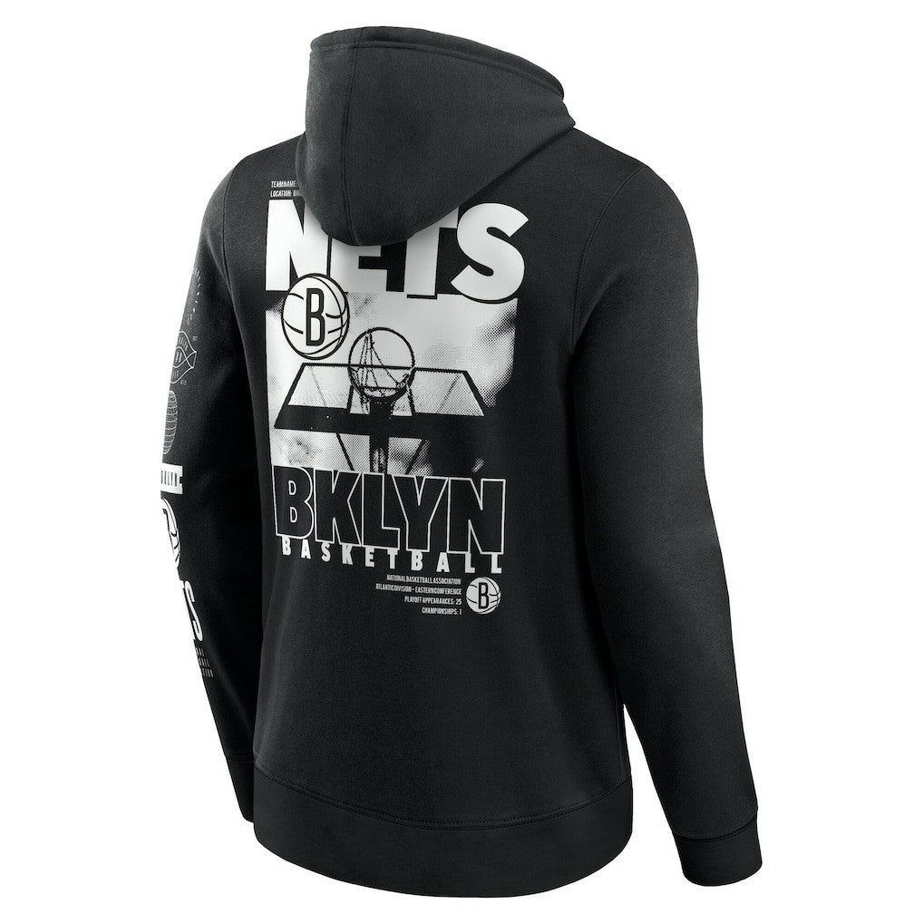 NBA Brooklyn Nets Game Time Crossover Pullover Hoodie