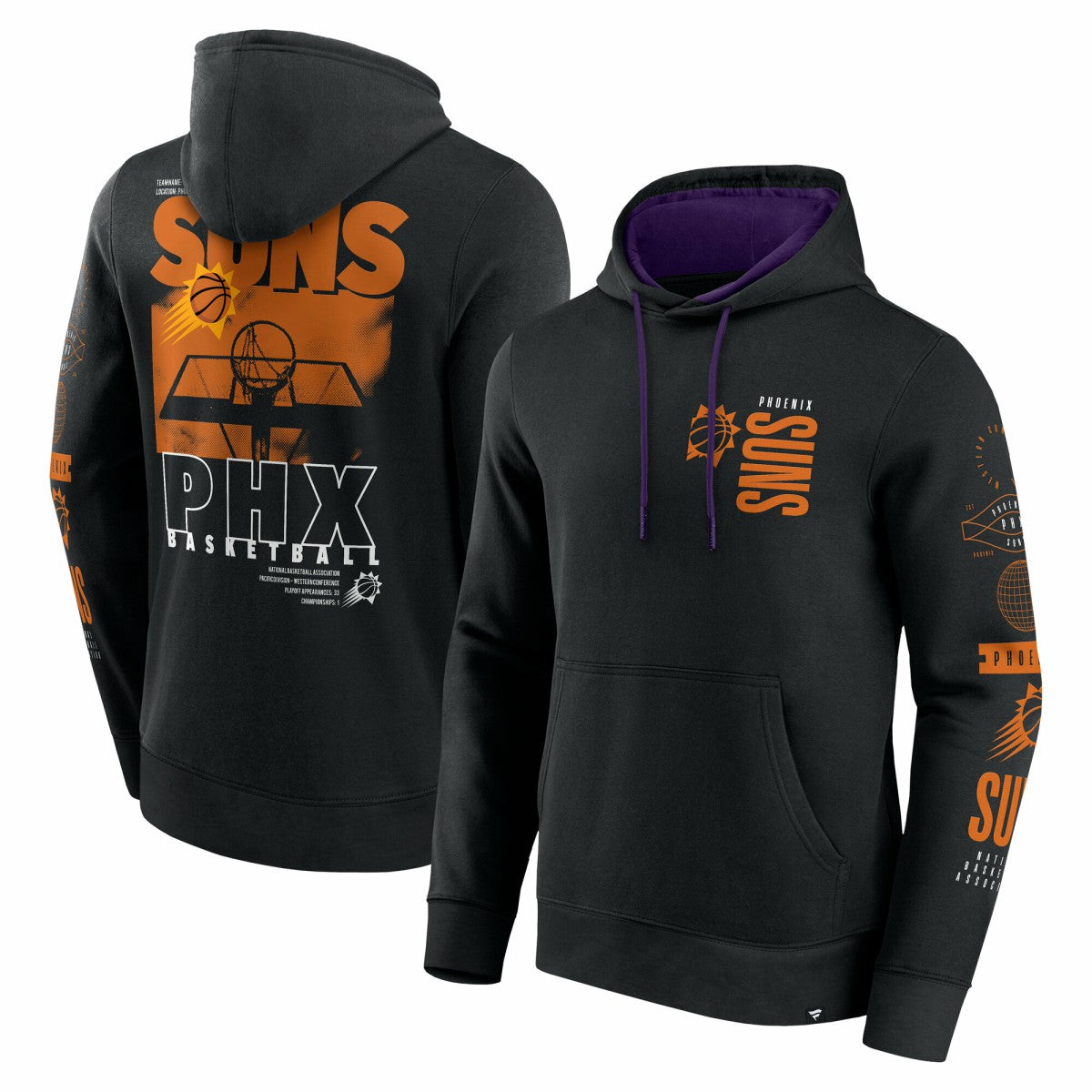 NBA Phoenix Suns Game Time Crossover Pullover Hoodie