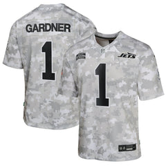 Sauce Gardner  Youth 2024 Salute to Service Game Jersey - New York Jets