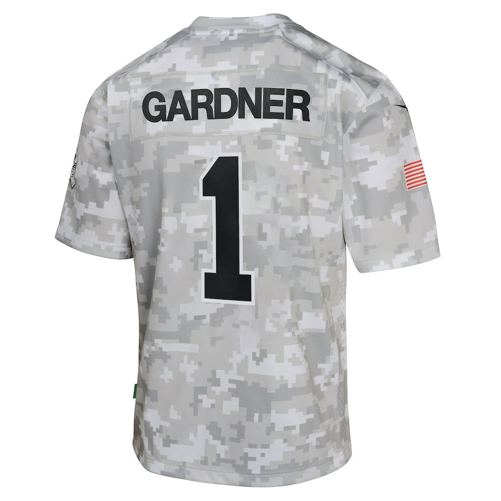 Sauce Gardner  Youth 2024 Salute to Service Game Jersey - New York Jets