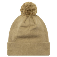 Tottenham Hotspur New Era Boucle Cuffed Knit Hat with Pom - New Era Tan