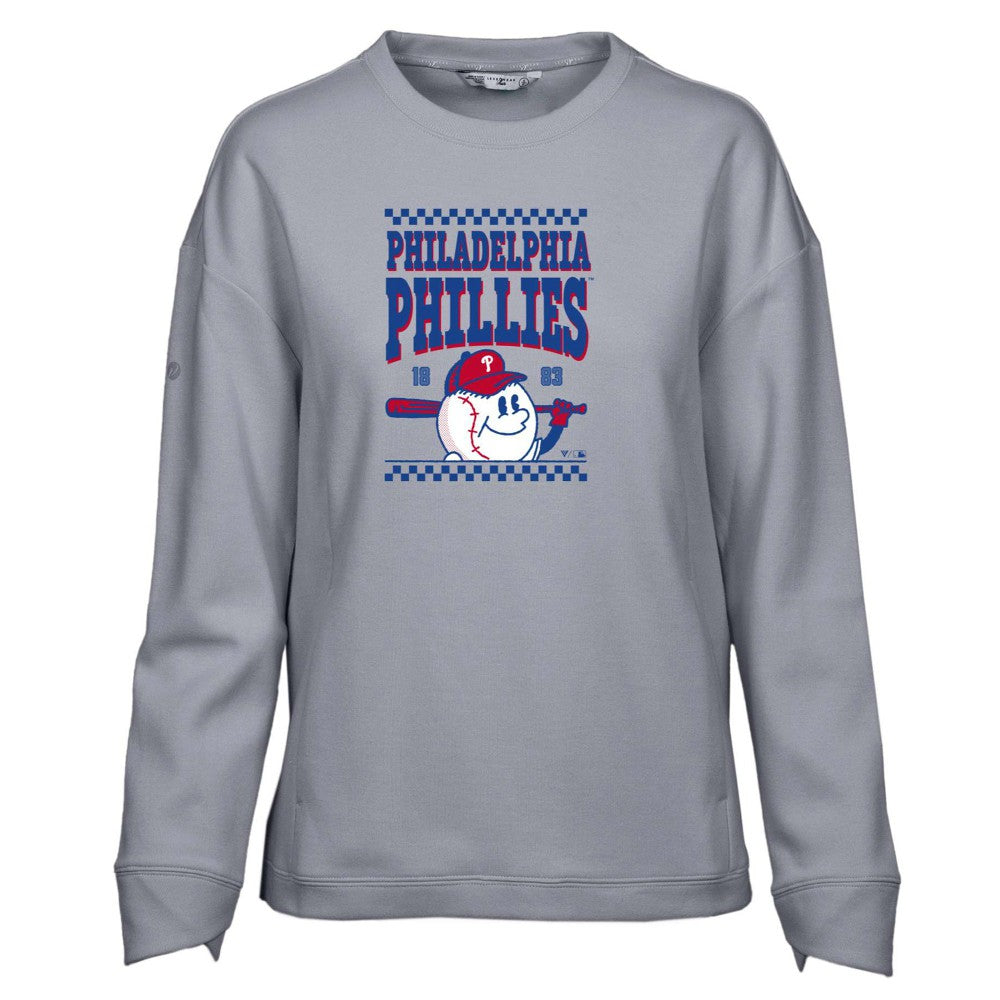 MLB Philadelphia Phillies Levelwear Women's  Fiona Inaugural Pullover Sweatshirt