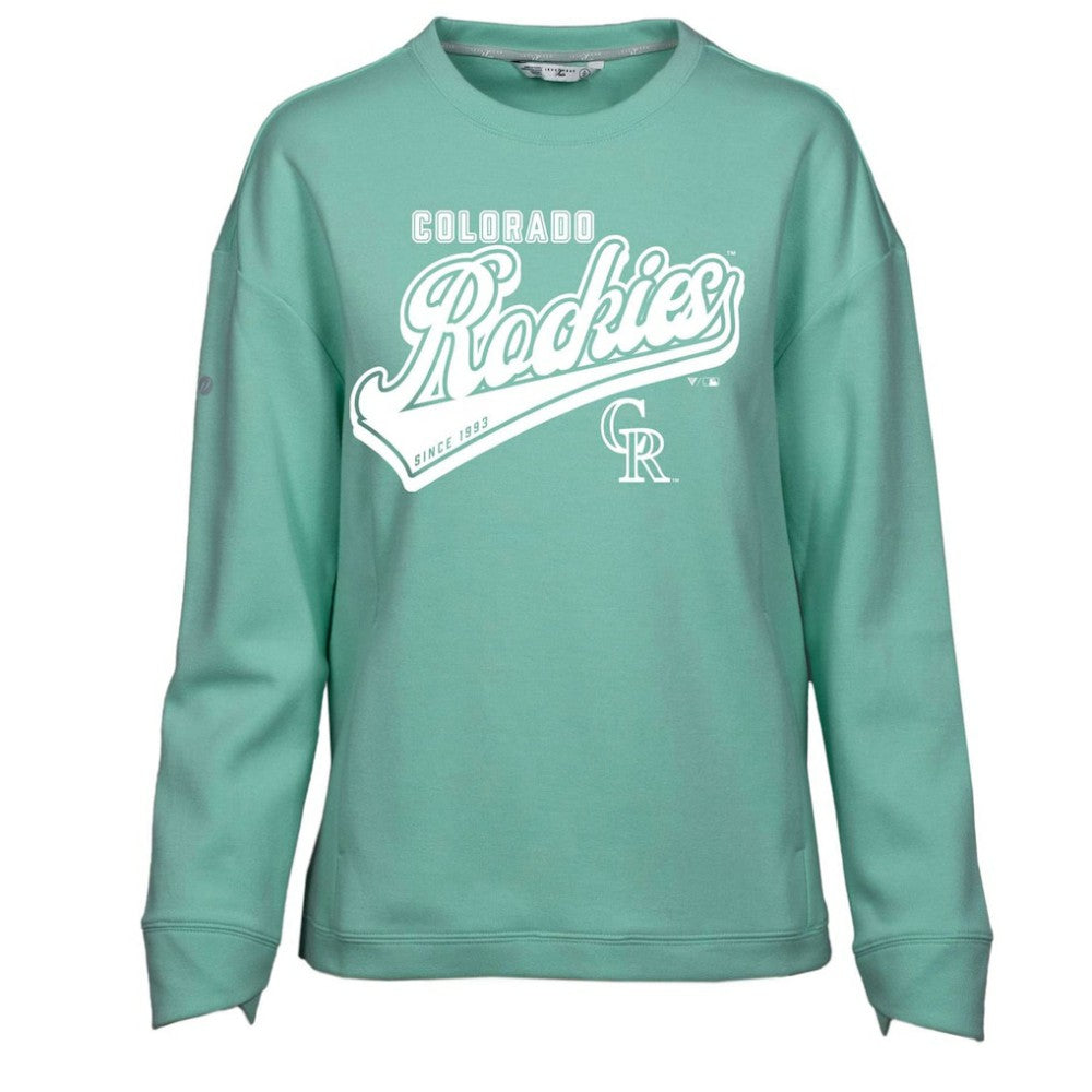 MLB Colorado Rockies Levelwear Women's  Fiona Sweep Pullover Sweatshirt