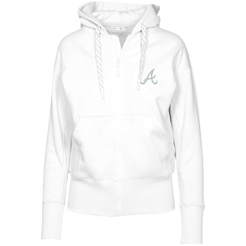 MLB Atlanta Braves Levelwear Women's  Gardinia Core Full-Zip Hoodie