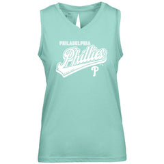 MLB Philadelphia Phillies Levelwear Women's  Paisley Sweep V-Neck Tank Top
