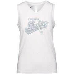 MLB Colorado Rockies Levelwear Women's  Paisley Sweep V-Neck Tank Top
