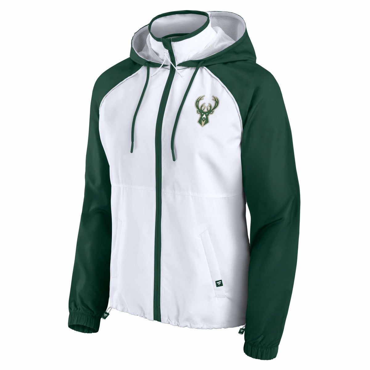 NBA Milwaukee Bucks Women's Anorak Raglan Full-Zip Hoodie Jacket