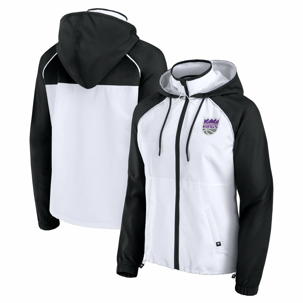 NBA Sacramento Kings Women's Anorak Raglan Full-Zip Hoodie Jacket