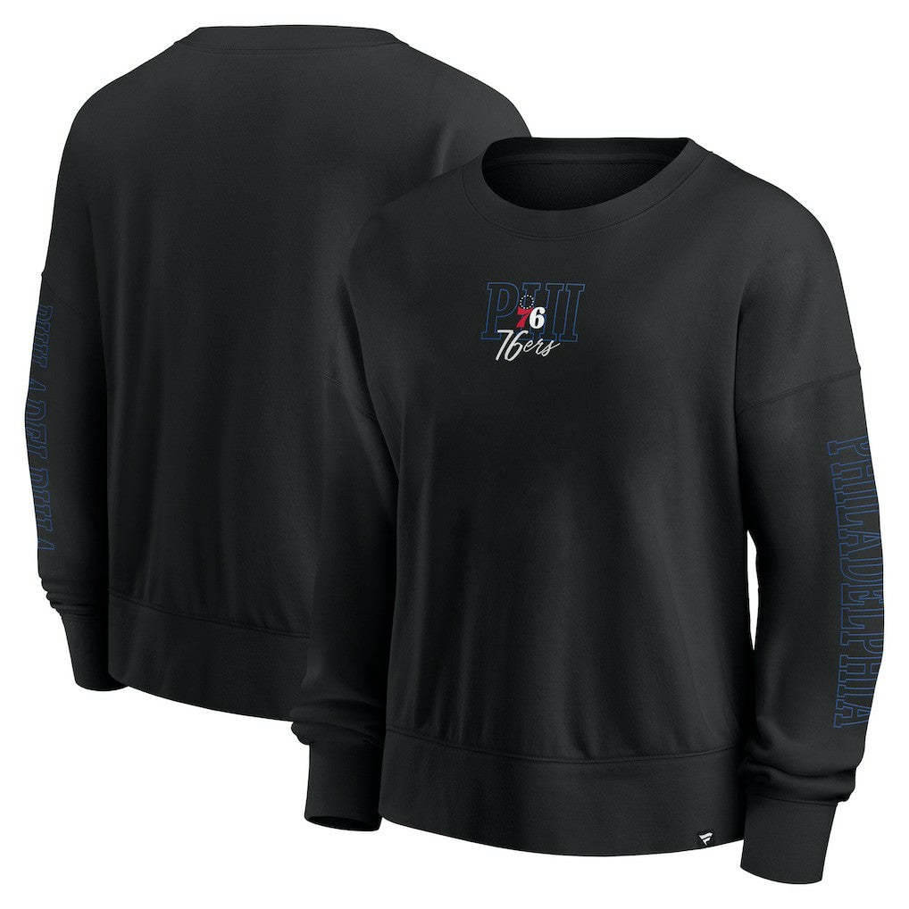 NBA Philadelphia 76ers Women's Oversized Game Day Pullover Sweatshirt