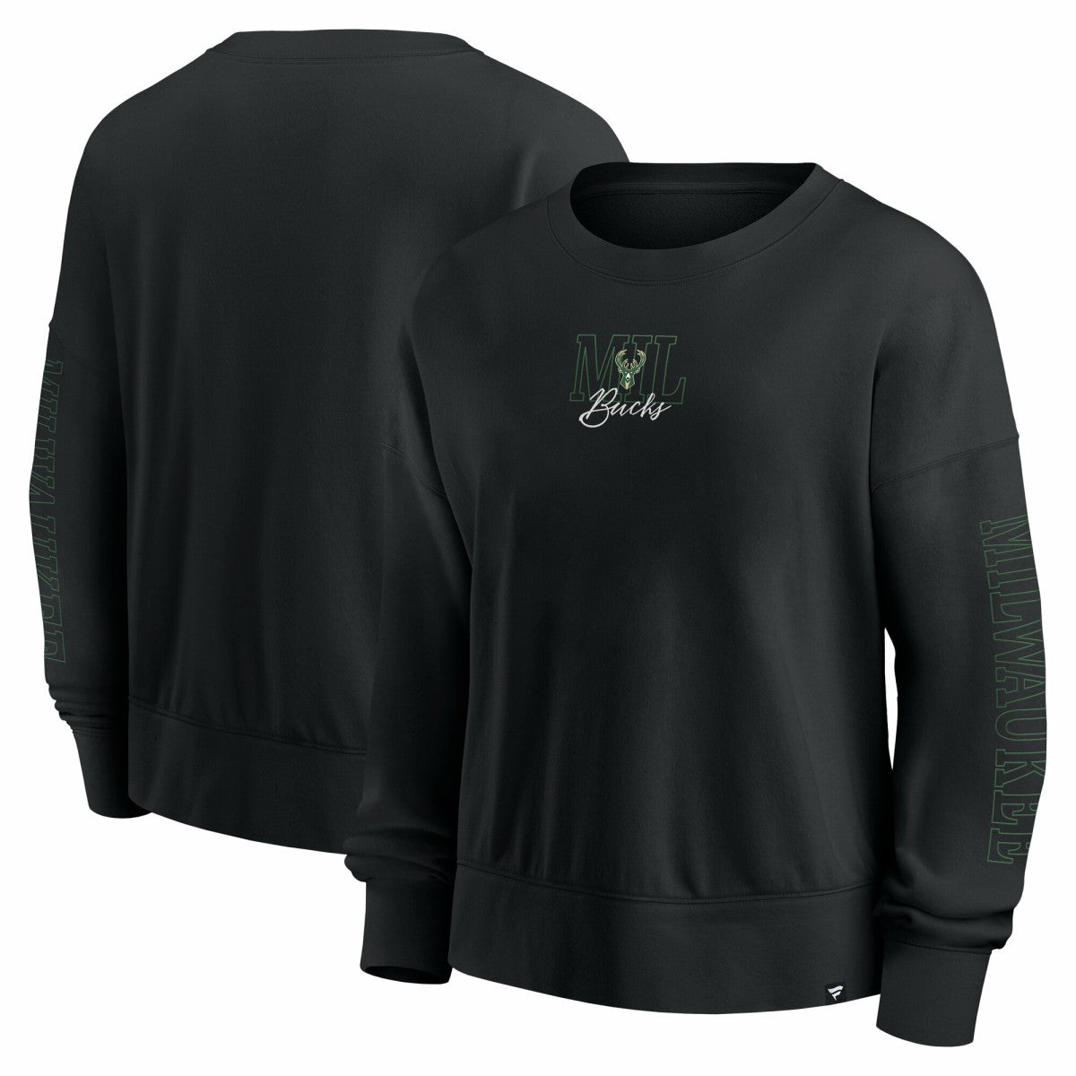 NBA Milwaukee Bucks Women's Oversized Game Day Pullover Sweatshirt