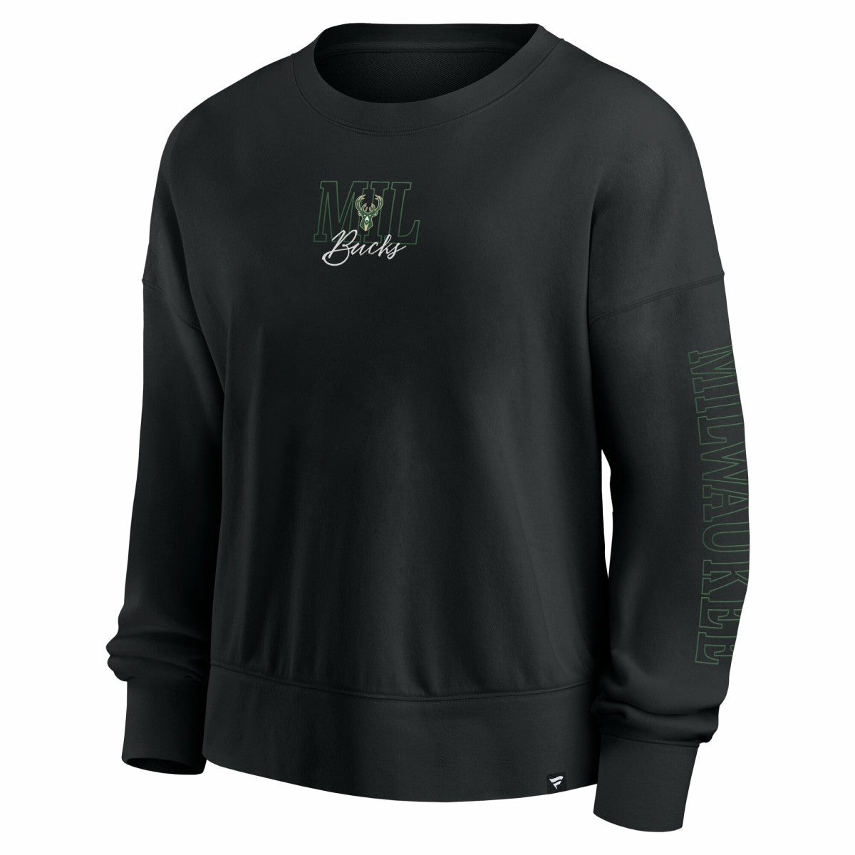 NBA Milwaukee Bucks Women's Oversized Game Day Pullover Sweatshirt