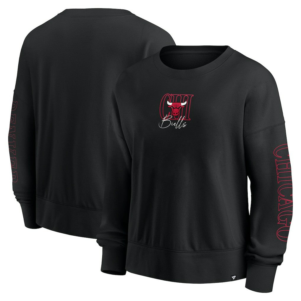 NBA Chicago Bulls Women's Oversized Game Day Pullover Sweatshirt