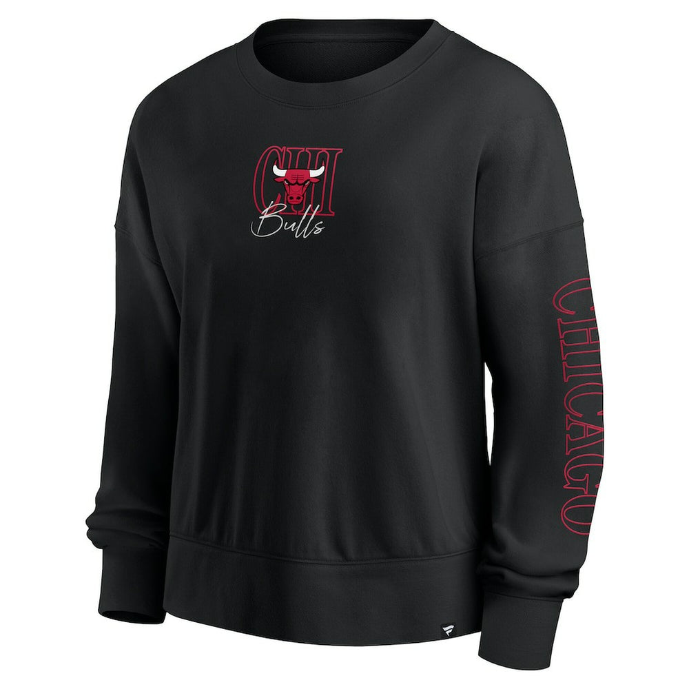 NBA Chicago Bulls Women's Oversized Game Day Pullover Sweatshirt