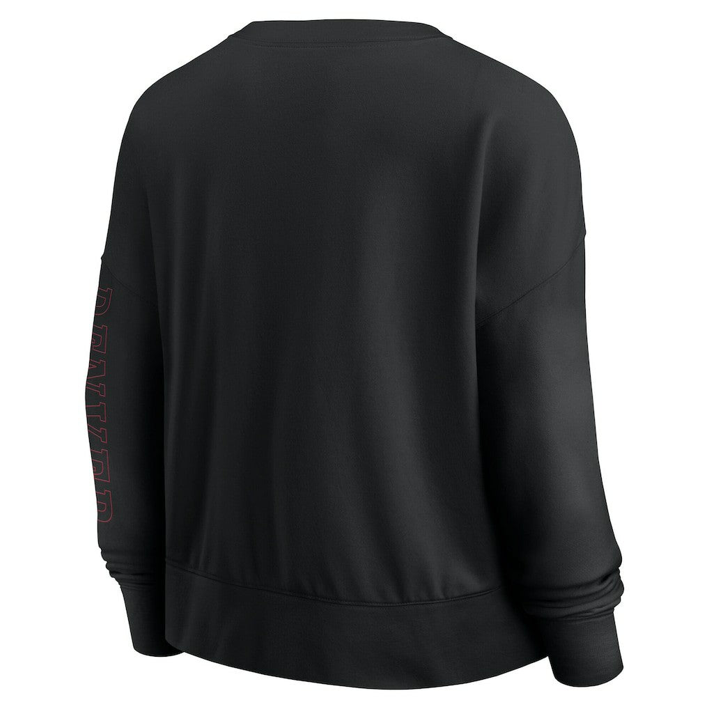 NBA Chicago Bulls Women's Oversized Game Day Pullover Sweatshirt