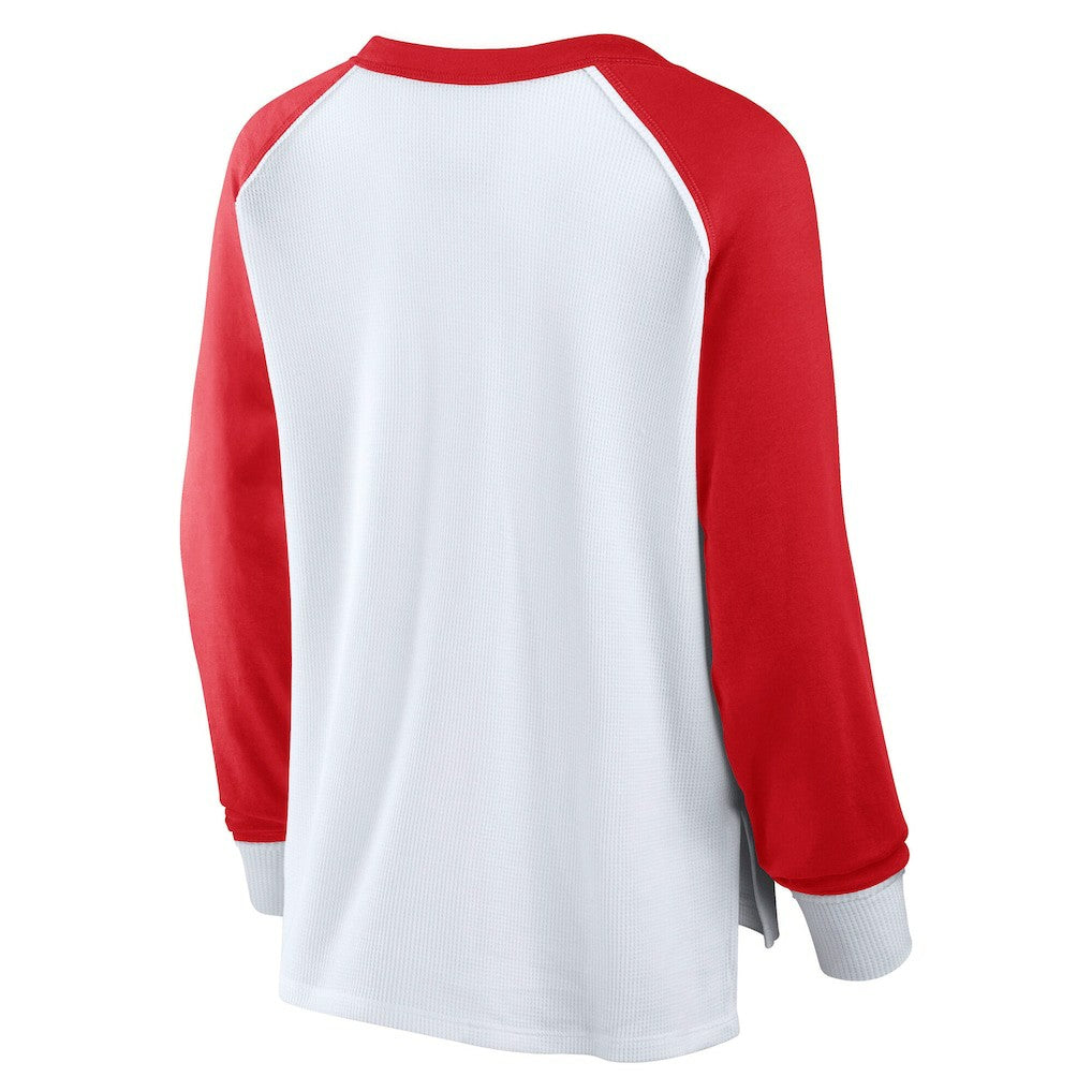 NBA Chicago Bulls Women's Open Lane Waffle Long Sleeve V-Neck T-Shirt sale