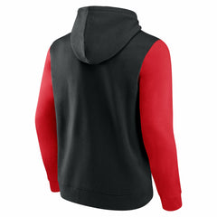NBA Toronto Raptors Logo Athletic Outline Colorblock Pullover Hoodie