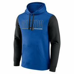 NBA Orlando Magic Logo Athletic Outline Colorblock Pullover Hoodie