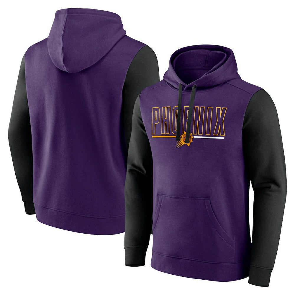 NBA Phoenix Suns Logo Athletic Outline Colorblock Pullover Hoodie sale