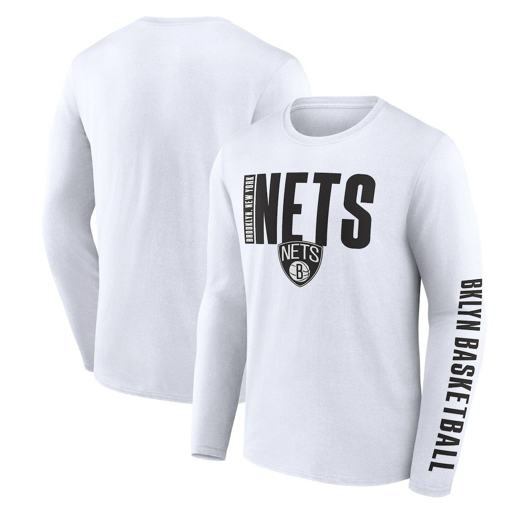 NBA Brooklyn Nets Logo Athletic Vision Long Sleeve T-Shirt